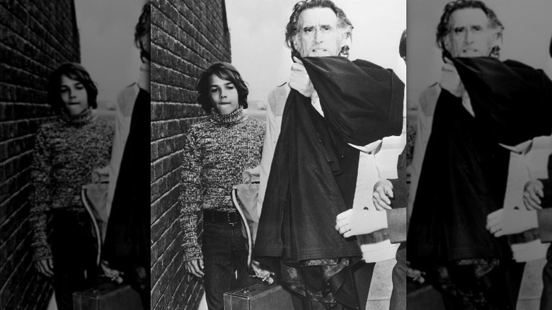 Christian Brando with unidentified man in 1972