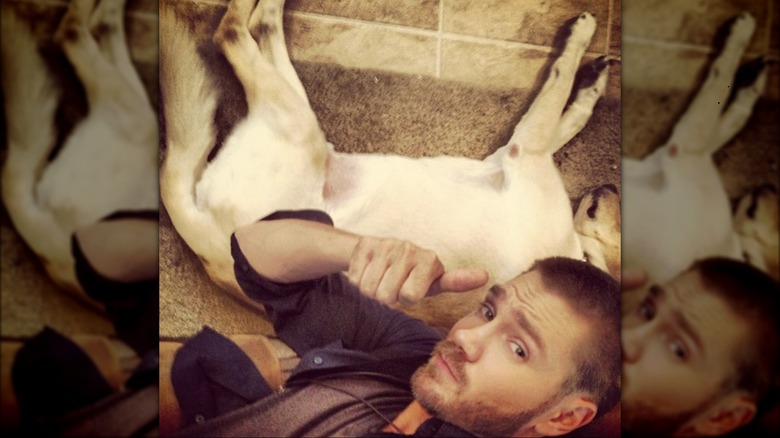 Chad Michael Murray giving thumbs up