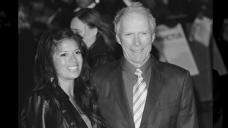 Clint Eastwood and Dina Marie Fisher all smiles