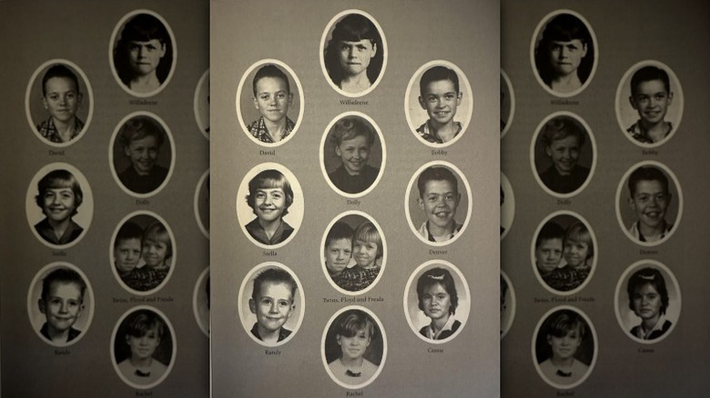 Collage of photos of each Parton kid