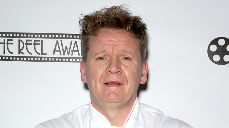 Gordon Ramsay white chef uniform