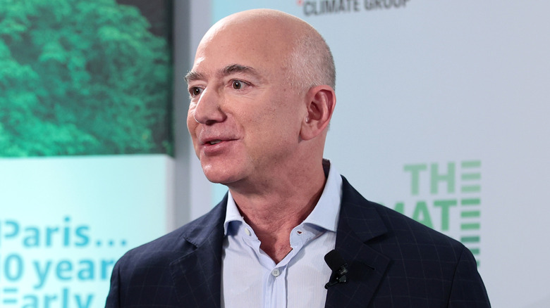 Jeff Bezos at Climate Week NYC Leaders' Reception at PEAK at Hudson Yards