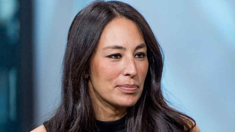 Joanna Gaines sits during interview