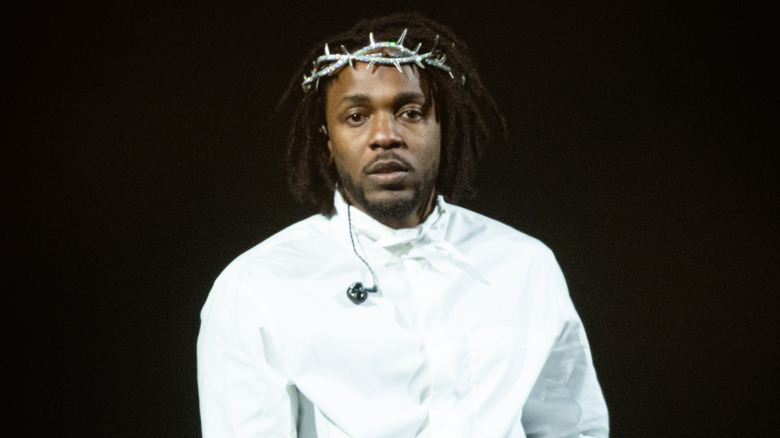 Kendrick Lamar staring ahead