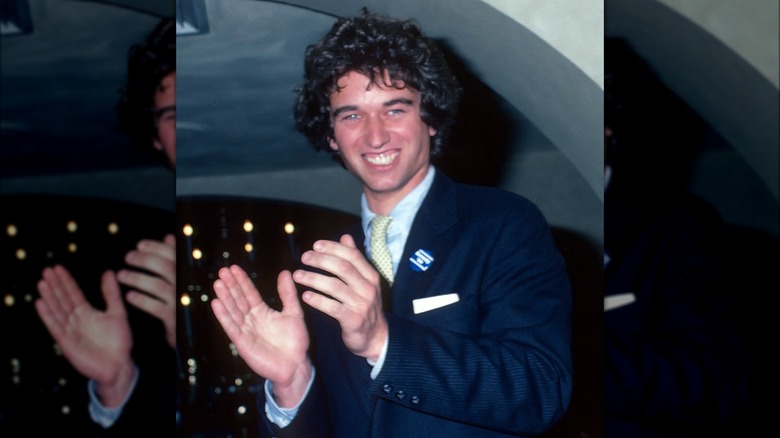 Robert F. Kennedy Jr. smiling and clapping in the 1970s