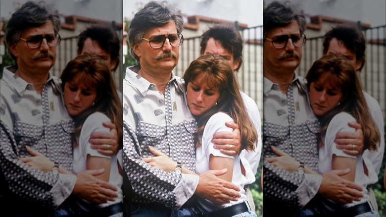 Fred Goldman holding Kimberly Goldman