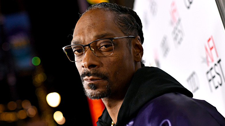 Snoop Dogg wearing glasses