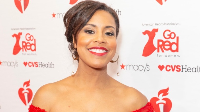 Sheinelle Jones attends The American Heart Association's Red Dress Collection (2019)