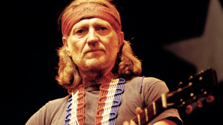 Willie Nelson wearing bandana