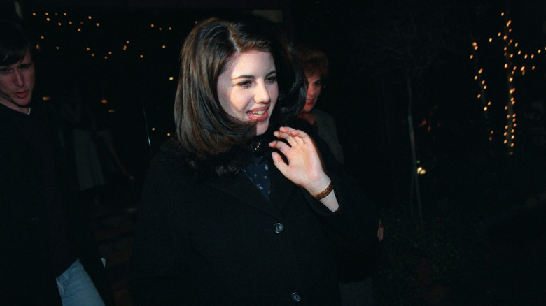 Monica Lewinsky walking