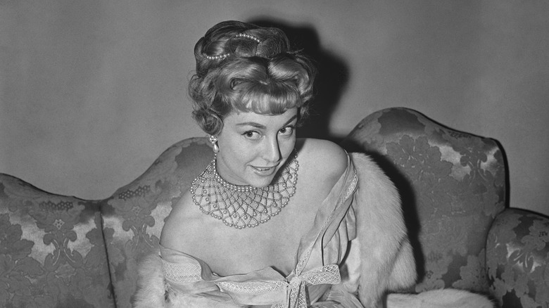 Frances Shand Kydd posing