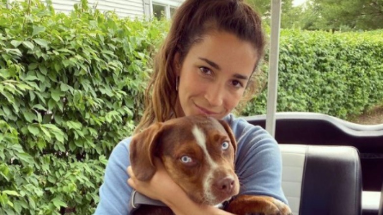 Aly Raisman with dog Mylo