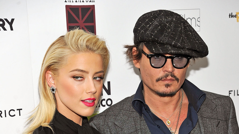 Amber Heard and Johnny Depp on the red carpet