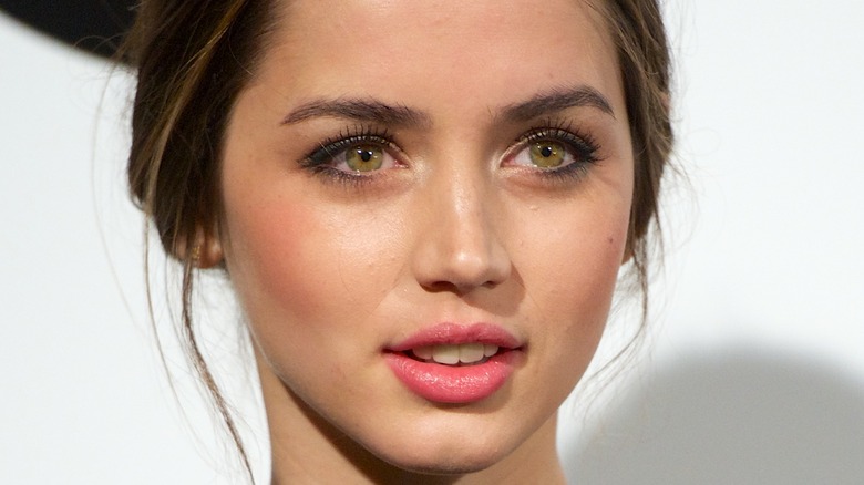 A closeup of Ana de Armas