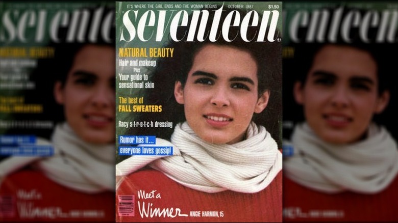 Angie Harmon on the cover of Seventeen in 1987