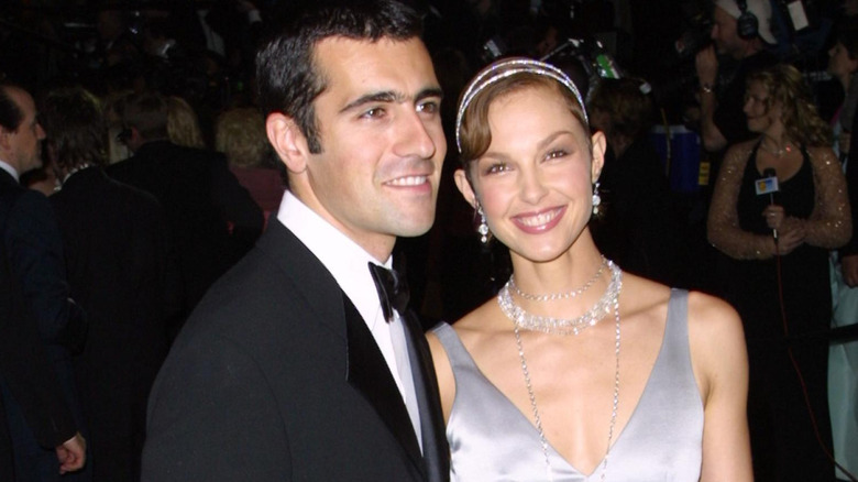 Dario Franchitti and Ashley Judd, both smiling