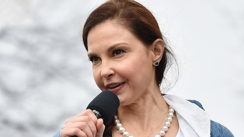 Ashley Judd at Women's March on Washington in 2017