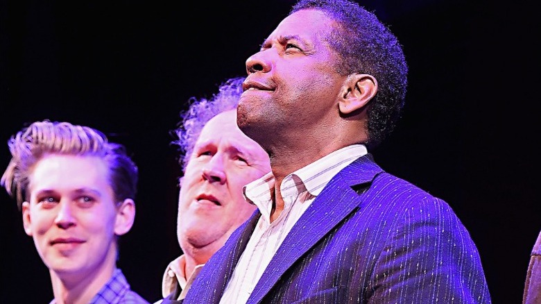 Austin Butler looks adoringly at Denzel Washington