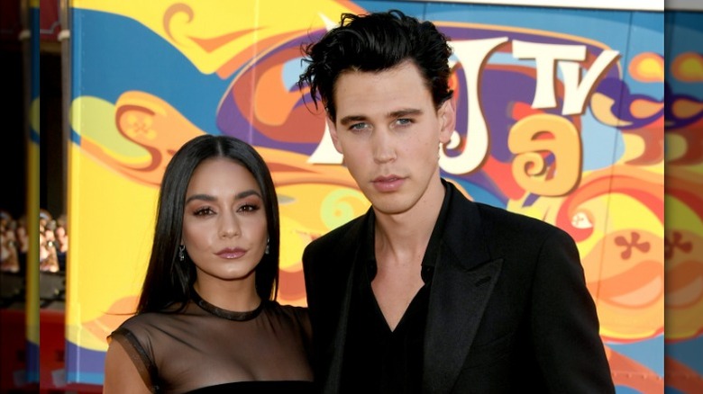 Vanessa Hudgens and Austin Butler posing