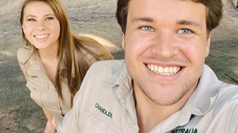 Chandler Powell and Bindi Irwin smiling