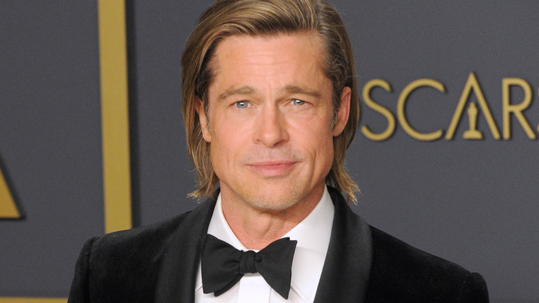 Brad Pitt winning his Oscar