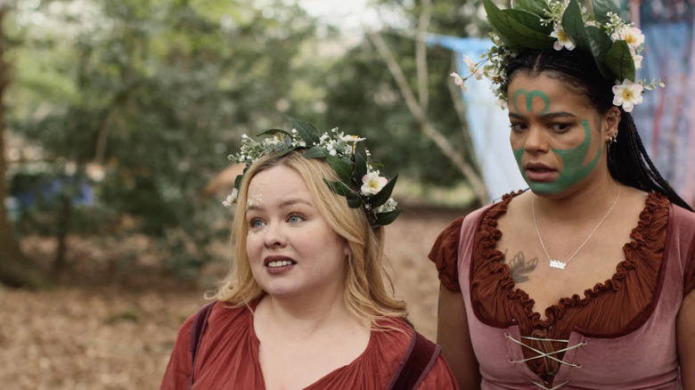 Nicola Coughlan and Lydia West in a scene from Big Mood