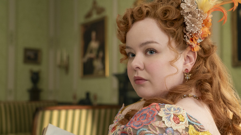 Nicola Coughlan in the third season of Bridgerton