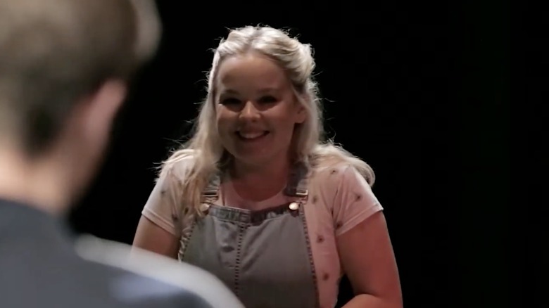 Nicola Coughlan onstage during a performance of Jess and Joe Forever