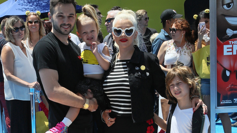 Matt Rutler and Christina Aguilera with kids