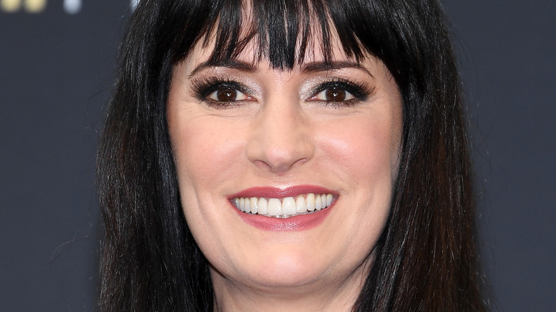 Paget Brewster smiling on the red carpet