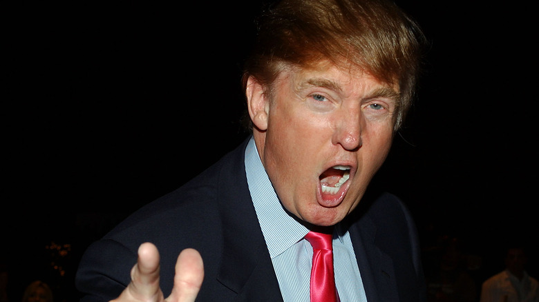 Donald Trump exclaiming "You're fired!"