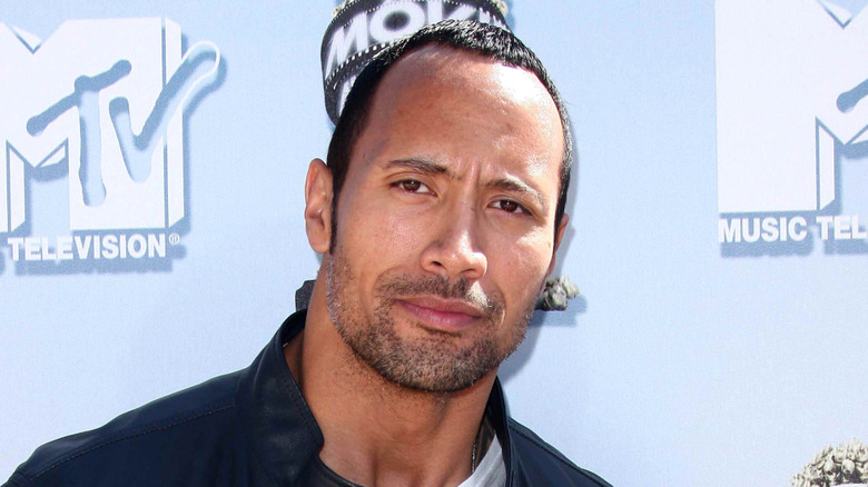 Dwayne Johnson with a piercing stare