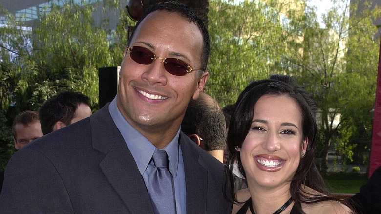 Dwayne Johnson, Dany Garcia smiling