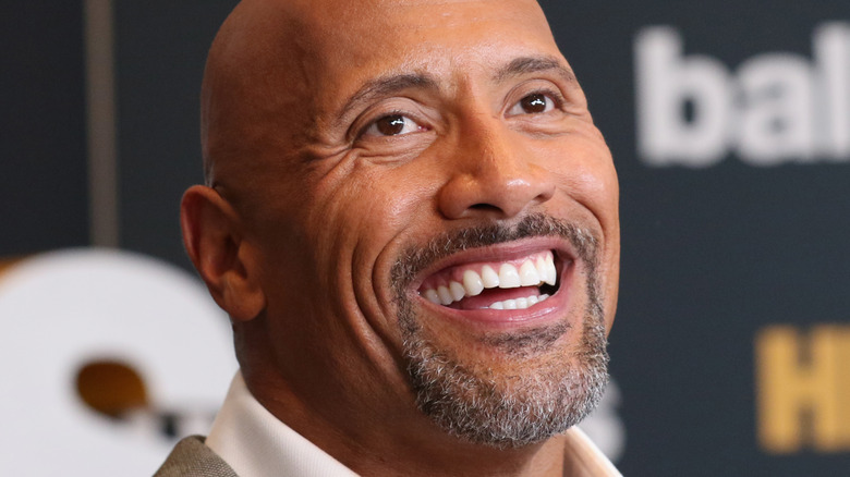 Dwayne Johnson with a beard