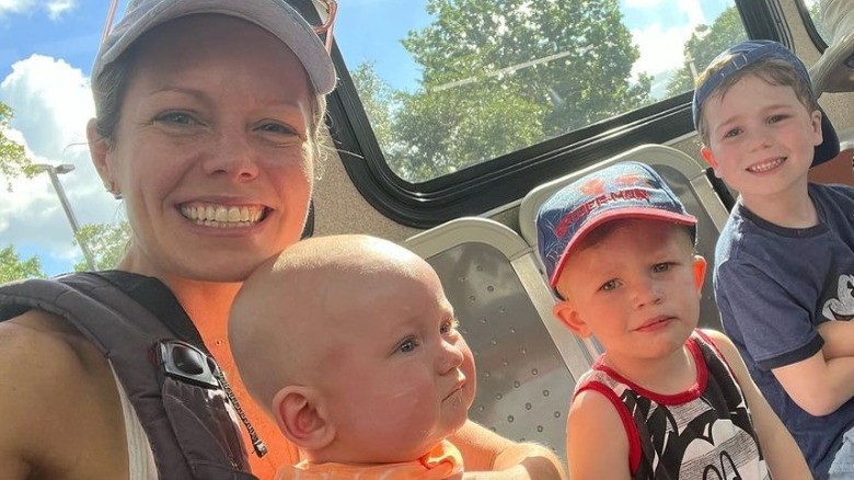 Dylan Dreyer with her children