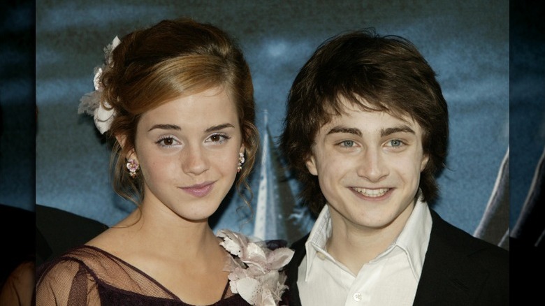 Emma Watson and Daniel Radcliffe at the 2004 premiere of Harry Potter and the Prisoner of Azkaban