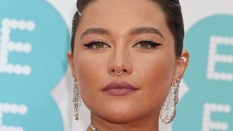 Florence Pugh with septum piercing