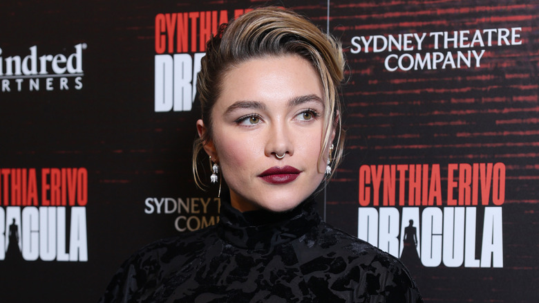 A closeup of Florence Pugh