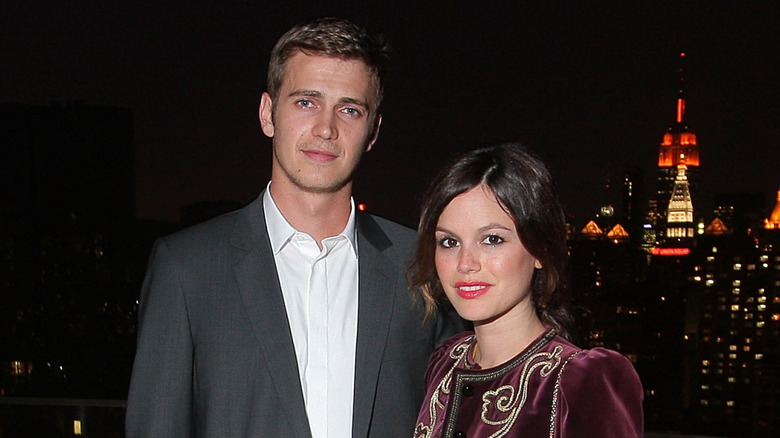 Hayden Christensen and Rachel Bilson smiling