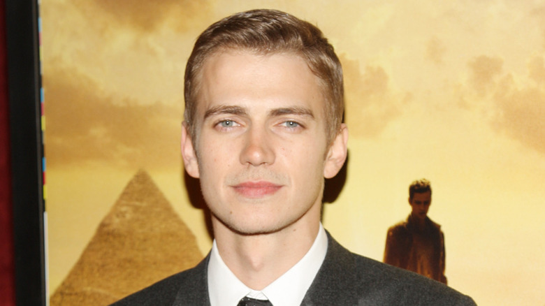 Hayden Christensen smirking