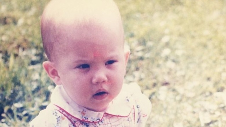 Hilaria Baldwin as a baby