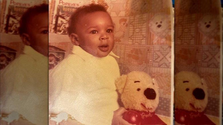 Craig Melvin as an infant