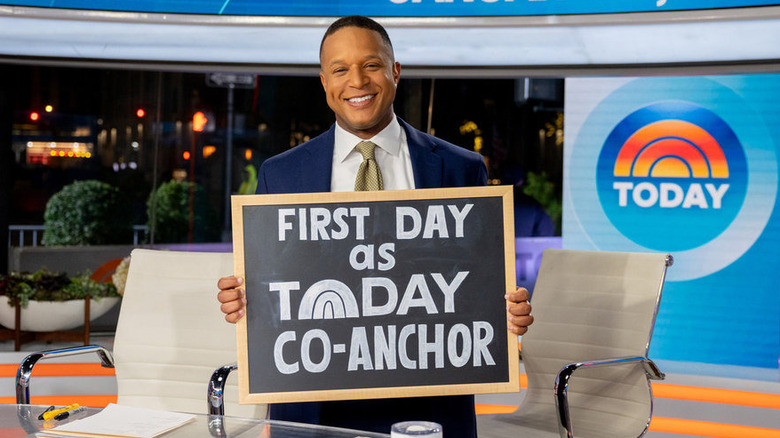 Craig Melvin marking his first day as Today co-anchor