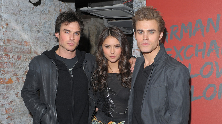 Ian Somerhalder, Nina Dobrev and Paul Wesley in 2010.