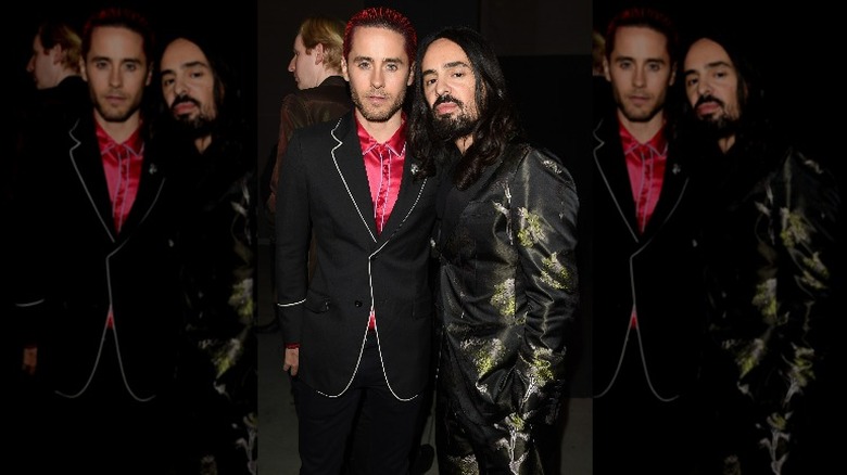 Jared Leto and Alessandro Michele posing