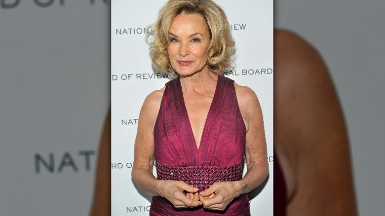 Jessica Lange in fuschia gown