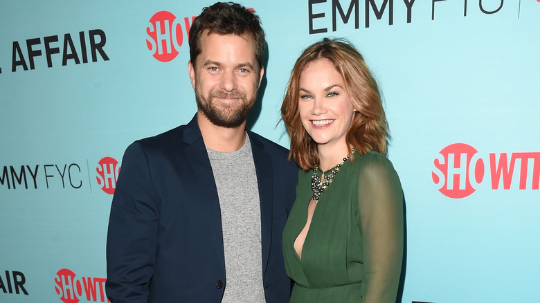 Joshua Jackson with Ruth Wilson, both smiling