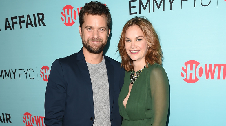 Joshua Jackson with Ruth Wilson, both smiling