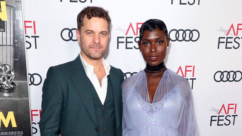 Joshua Jackson, Jodie Turner Smith, both posing