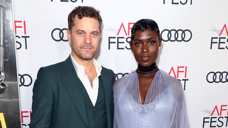 Joshua Jackson, Jodie Turner Smith, both posing